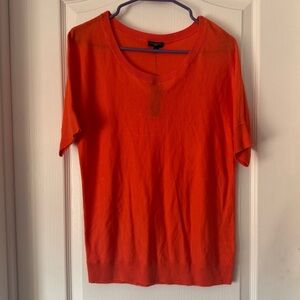 NWT Talbots Radiant Orange Knit Top